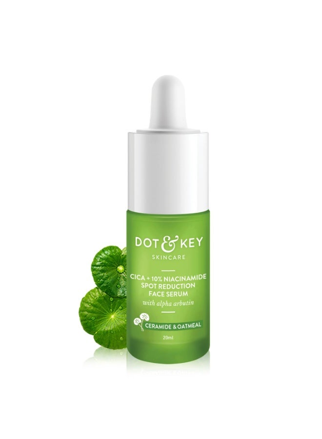 Dot & Key 10% Niacinamide + Cica Serum | Reduces Acne & Dark Spots | Niacinamide Serum | Controls Excess Oil, Quick Absorbing, & Lightweight | For Oily, Acne Prone & Sensitive Skin | 20ml - Image 1