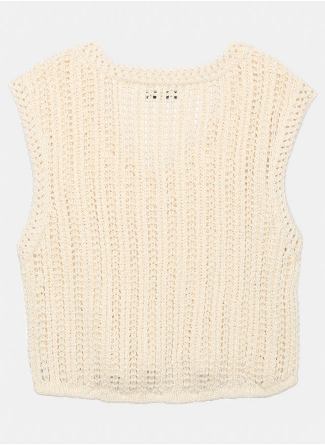 American Eagle AE Crochet Vest  - Image 5