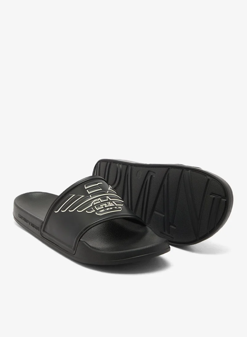 EMPORIO ARMANI  Casual Logo Slide for Men | Best Price UAE