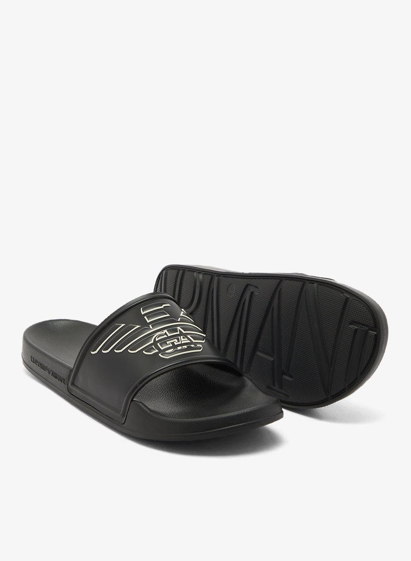 EMPORIO ARMANI Casual Logo Slide - Image 4