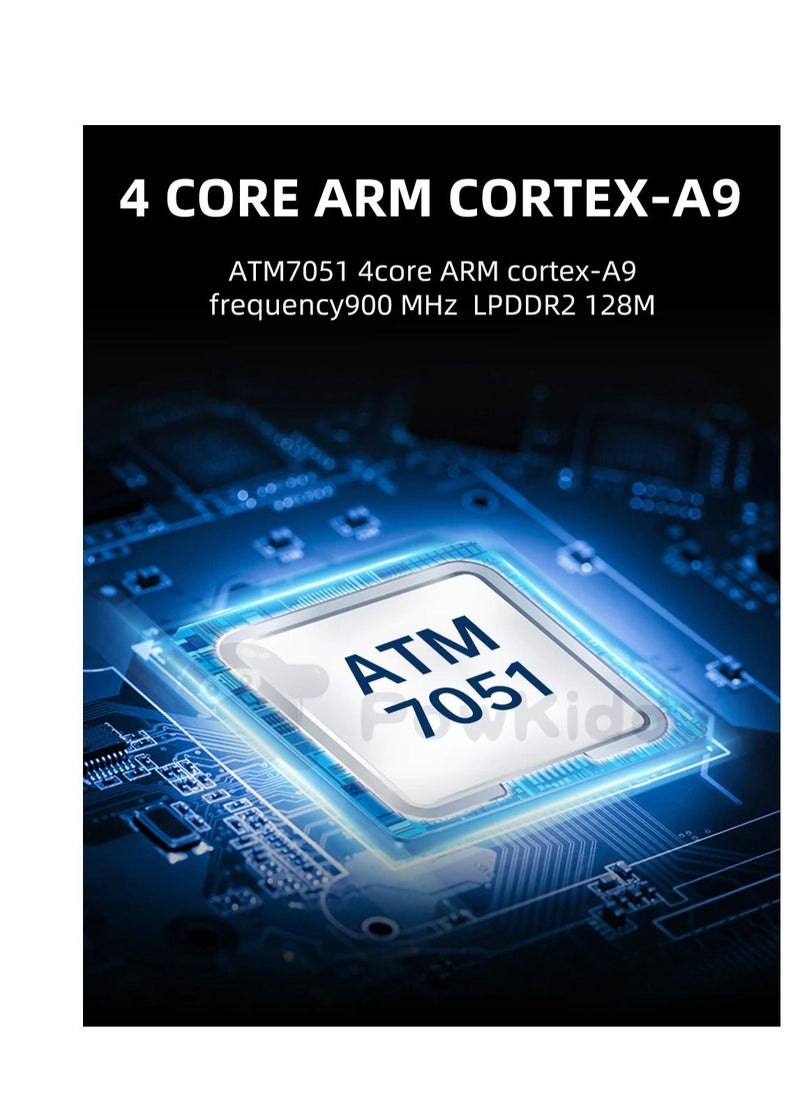 Handheld Game Console 4.3 Inch IPS HD Retro Game Console ATM7051 CPU Quad Core ARM CORTEX-A9 with 5000+ Classic Video Games, Support Multi-Emulator/HD Output/64GB TF Card