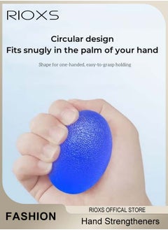 RIOXS 6 Pcs Hand Grip Strength Trainer Hand Squeeze Stress Balls and Silicone Five Finger Puller Hand Grip Strength Trainer for Adults and Kids Hand Strength Trainer Equipment  - Image 4