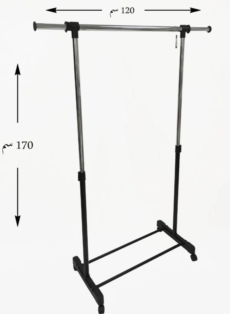 Living Black Metal Clothes Hanger Clothes Holder - Image 5