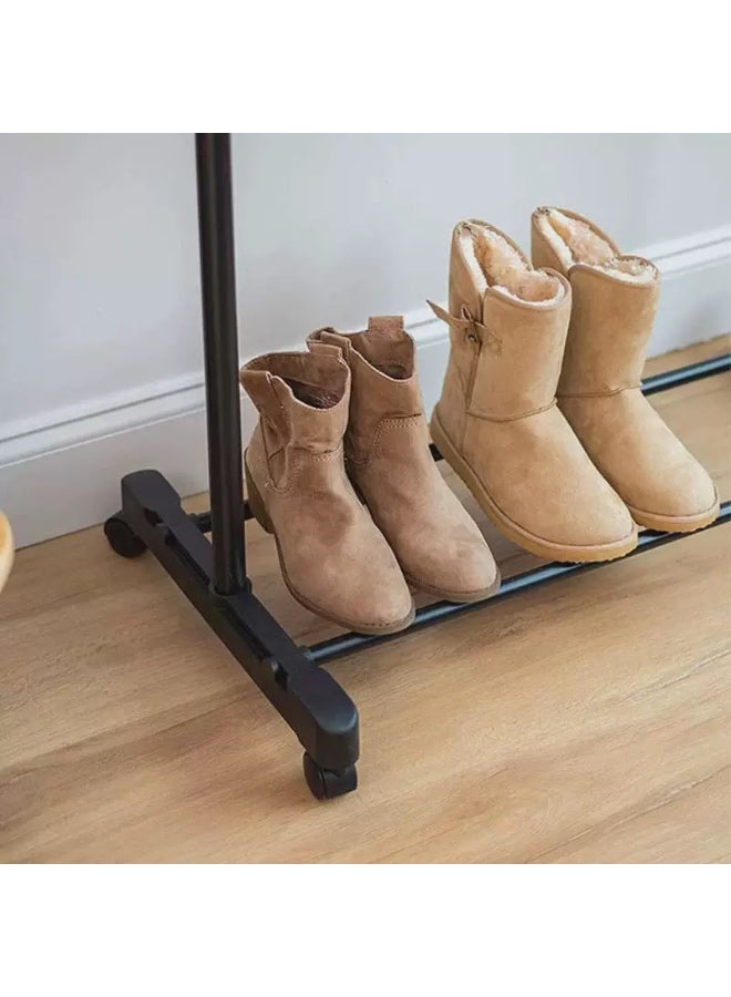 Living Black Metal Clothes Hanger Clothes Holder - Image 3