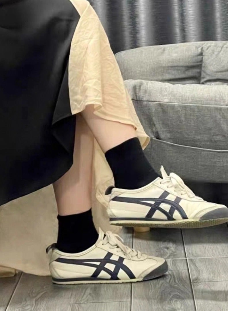 Onitsuka Tiger Mexico 66 Colorblock Sneakers Beige/Navy - Image 5