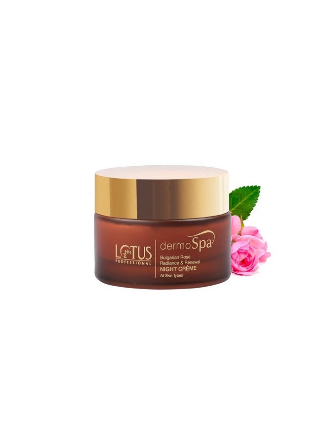 لوتس كريم الليل المحترف Dermo Spa Bulgarian Rose Radiance And Renewal، طبيعي، 50 جرام (عبوة واحدة) - Image 1