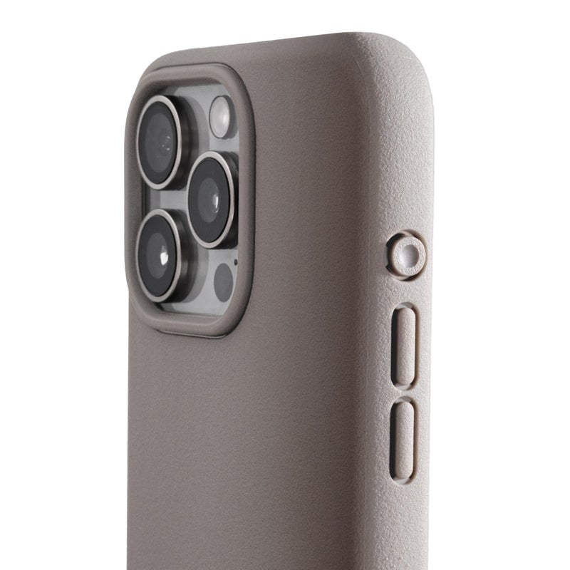 TineeOwl حافظة TineeOwl لهاتف iPhone 15 Pro Max مغناطيسية - سلسلة Dune، متوافقة مع MagSafe، TPU، تصميم بسيط، نحيفة/رقيقة، قابضة مع بطانة من الألياف الدقيقة، زر عمل دائري (حجر رملي، iPhone 15 Pro Max) - Image 1