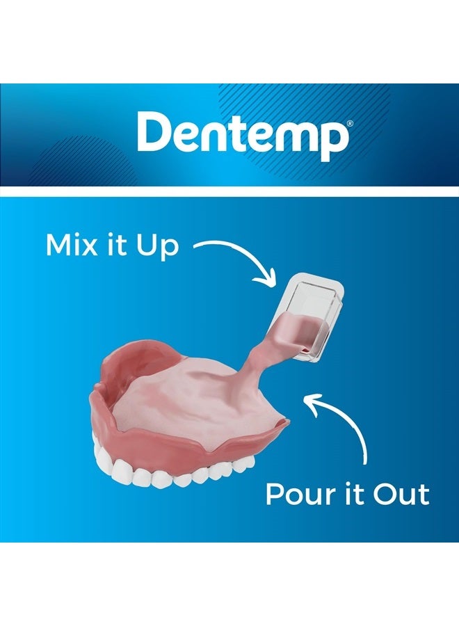 Dentemp Denture Reline Kit - Advanced Formula Reline It Denture Reliner - Denture Kit to Refit and Tighten Dentures for Both Upper u0026 Lower Denture - Image 4
