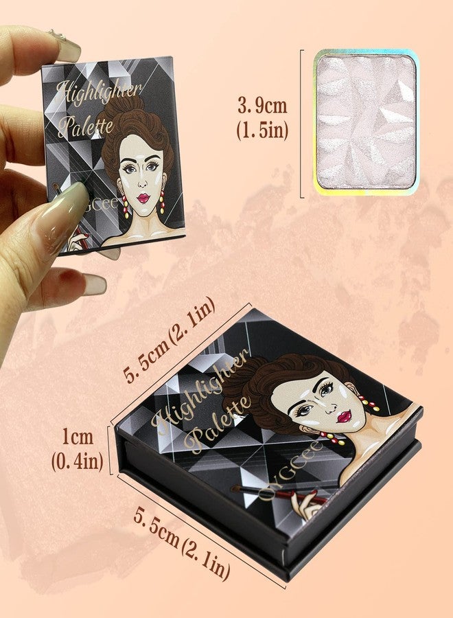 Highlighter Shimmer Makeup Palette Gold Colors,Shimmering Highlightering Pallet for Natural Skin Tone,Illuminate Silky Shimmery Powder for Face/Body,Highly Pigmented Iluminadores de Maquillaje - Image 5