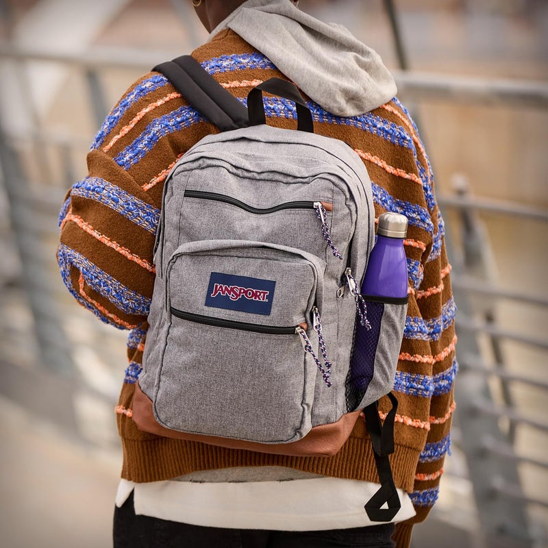 JANSPORT حقيبة جانسبورت كول، مع حافظة لابتوب 15 بوصة - حقيبة كمبيوتر كبيرة مع 2 قسم، أحزمة مريحة، أحمر روسيت - Image 4