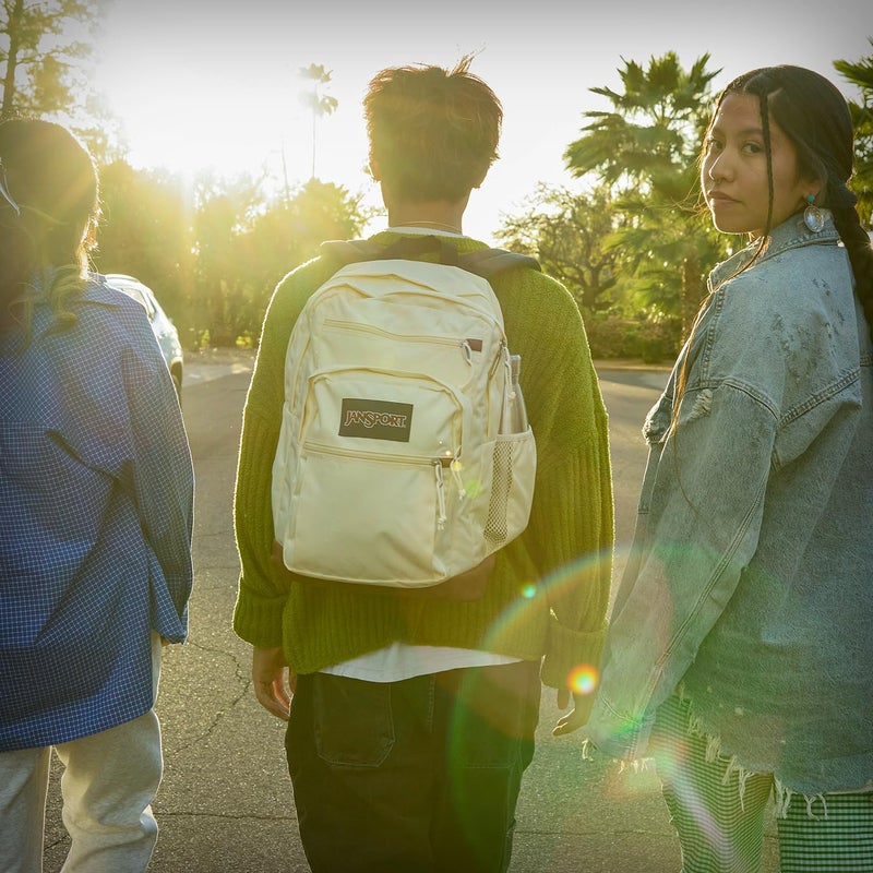 JANSPORT حقيبة جانسبورت كول، مع حافظة لابتوب 15 بوصة - حقيبة كمبيوتر كبيرة مع 2 قسم، أحزمة مريحة، أحمر روسيت - Image 5