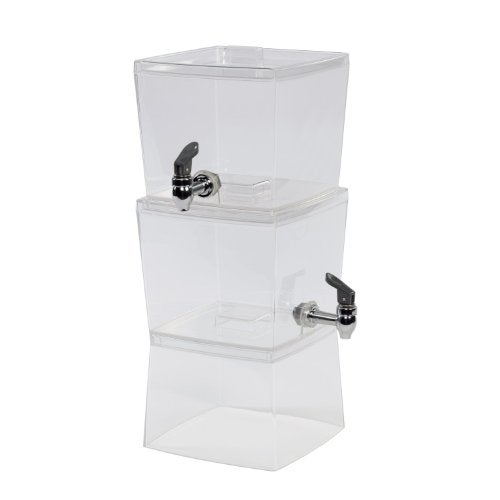 CreativeWare 2 Units 1.5 gallon Stacking Beverage Dispenser - Image 1