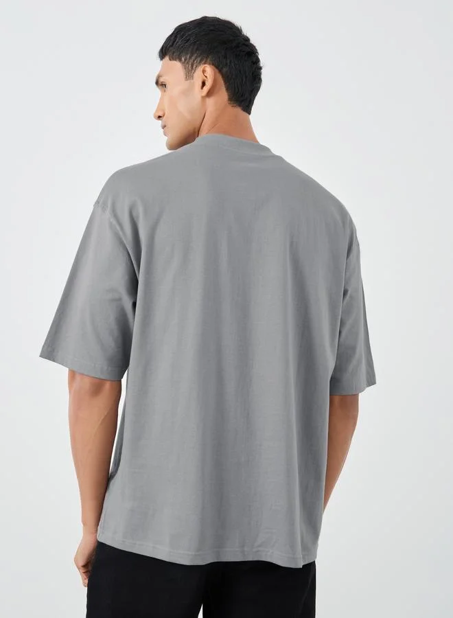 Styli Styli Oversized Crew Neck Short Sleeve T-Shirt