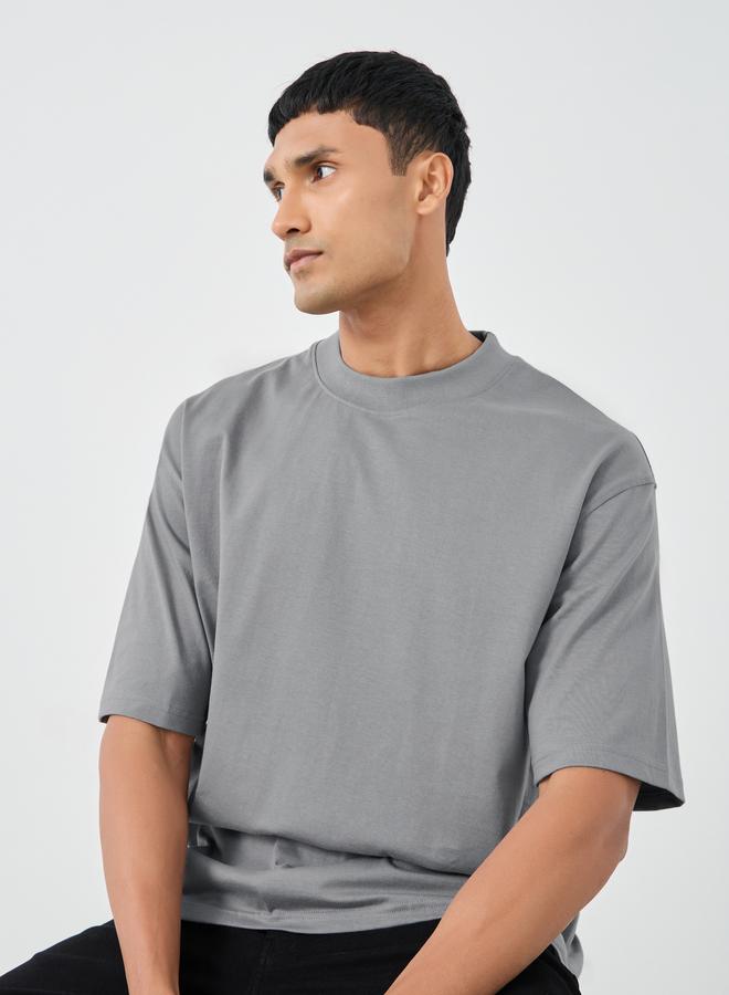 ستايلي تيشيرت بأكمام قصيرة وياقة دائرية بقصة واسعة - Image 1