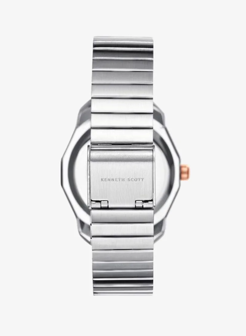 Kenneth Scott Green Women's Stainless Steel Analog Watch K24505-KBKH - 33 mm for Women | Best Price UAE