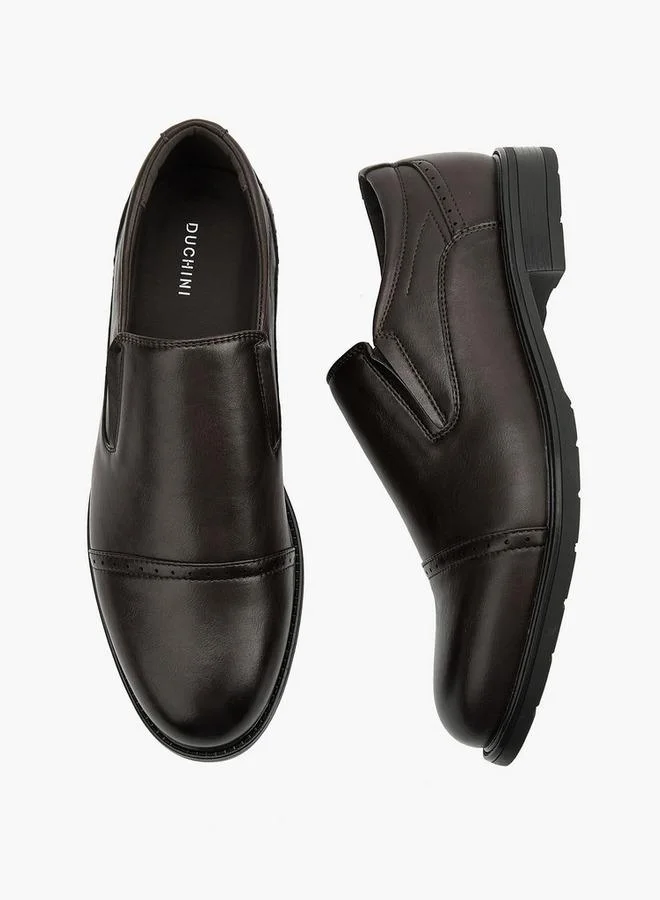دوتشيني Men'S Solid Slip-On Loafers