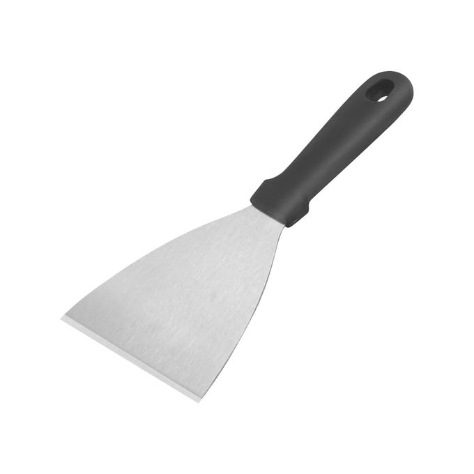 STAINLESS STEEL TRIANGULAR SPATULA HEAVY DUTY GRIDDLE SCRAPER FOOD SERVICE SPATULA SMALL PANCAKE FLIPPER FOR HOME KITCHEN