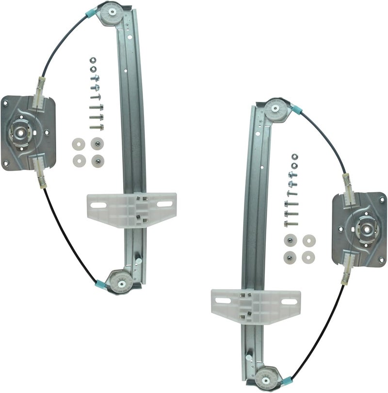 TRQ Rear Power Window Regulator Set Compatible with 2006-2013 Audi A3 A3 Quattro - Image 1