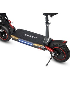 Crony T4 2000W High-Speed Adult Electric Scooter 48V 13AH – Max 65KM/H, 10" Off-Road Tires, Dual Suspension, Hydraulic Disc Brakes, 25–35KM Range, Foldable E-Scooter with Triple LED Headlights, Big LCD Display, Smart Lock, Rearview Mirror & Seat, Lightweight Aluminum Frame, 120KG Load – Ideal Electric Commuter E-Bike  - Image 5