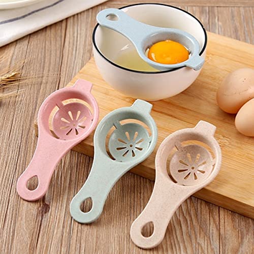 RUITASA 3-Piece Egg Yolk & White Separator Set - White, Divider, Chefs & Bakers Tool - Image 3