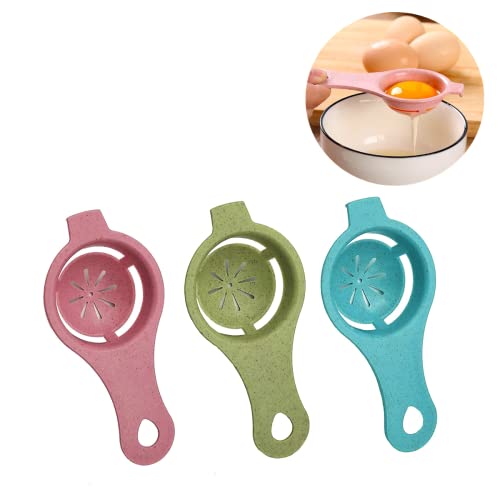 RUITASA 3-Piece Egg Yolk & White Separator Set - White, Divider, Chefs & Bakers Tool - Image 1