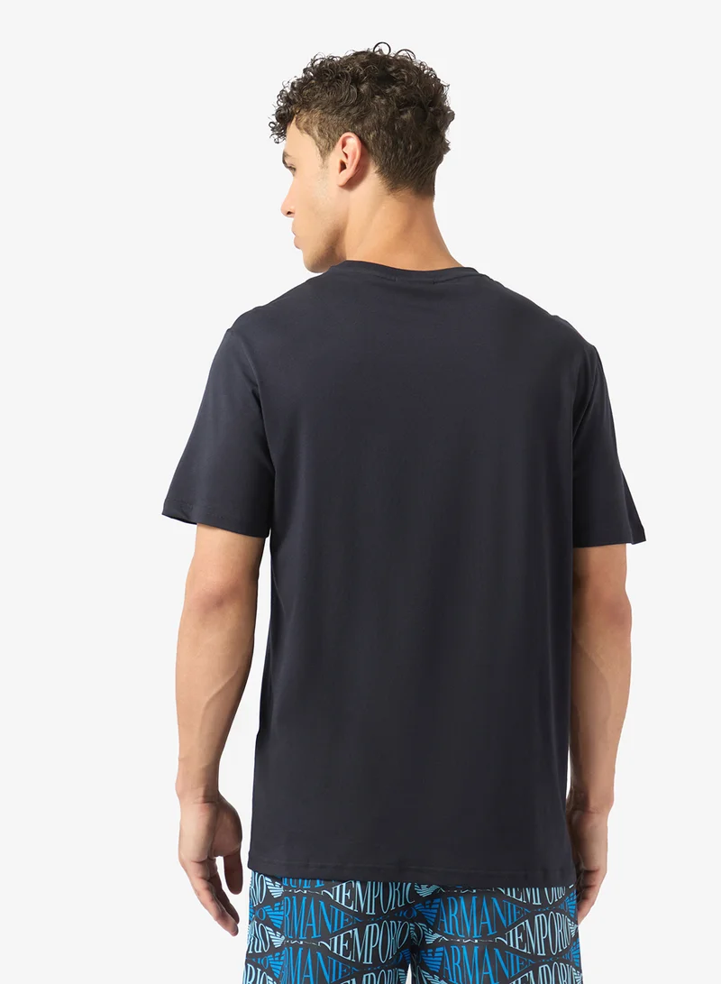 EMPORIO ARMANI  Logo Crew Neck T-Shirt for Men | Best Price UAE