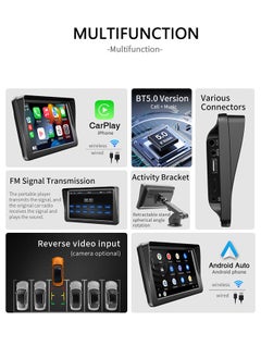 XUTIANZE 7 inch portable car Bluetooth MP5 player HD large screen wireless Carplay car navigation  - Image 3