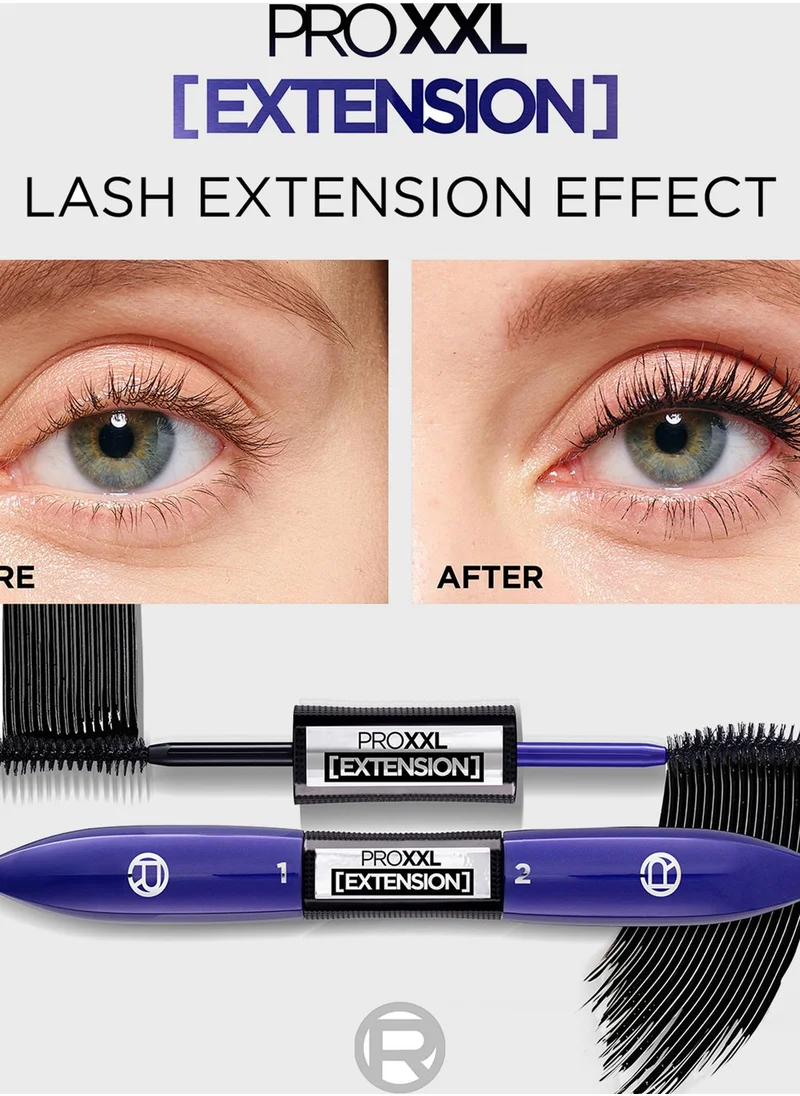 L'OREAL PARIS Pro Xxl Extension Mascara, Salon Lashes, Extension Effect