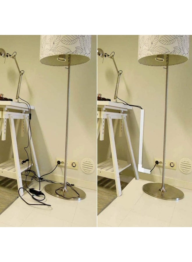 HTE 90Cm Cable Box Pvc Trunking White Red Sticker Cord Cover Concealer OnWall Wire Cover Paintable Raceway  Pack Of 3 (3Pieces  50X50X900Mm) - Image 2