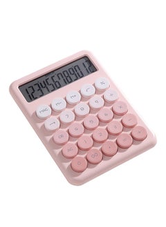 Desktop Calculator 12 Digit Large LCD Display Big Round Button Cute Gradient Colored Calculator Suitable for Office School Home for Kids Students Accountant