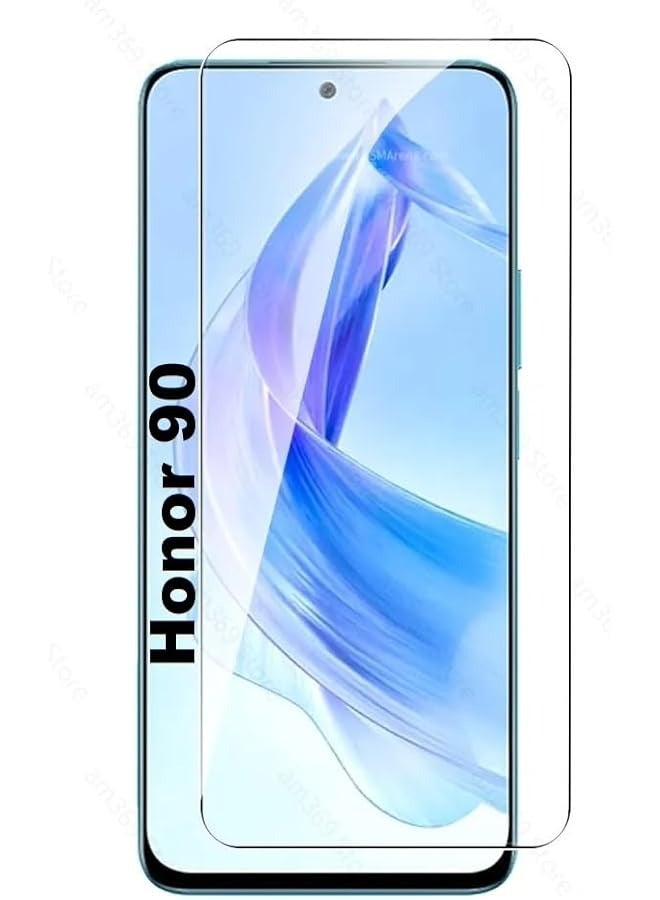 PROMASS Tempered Glass for Honor 90 UV Screen Protector Full Glue Edge-to-edge 3D Curved Tempered Glass Fingerprint Compatible Anti Scratch 9H hardness for Honor 90 - Image 1