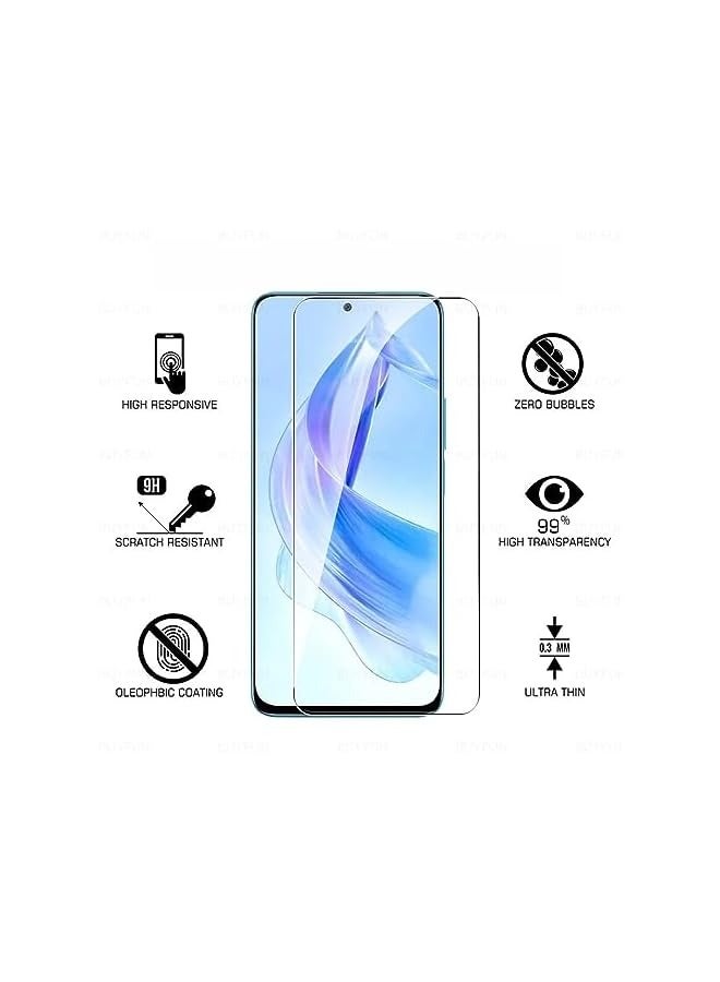 PROMASS Tempered Glass for Honor 90 UV Screen Protector Full Glue Edge-to-edge 3D Curved Tempered Glass Fingerprint Compatible Anti Scratch 9H hardness for Honor 90 - Image 3