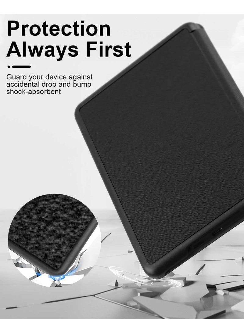 Slimshell Case Cover for All-New Kindle Paperwhite (11th Generation-2021, 6.8 inch) or Kindle Paperwhite Signature Edition, Smart Shell Cover with Auto Sleep/Wake - (Black) - Image 2