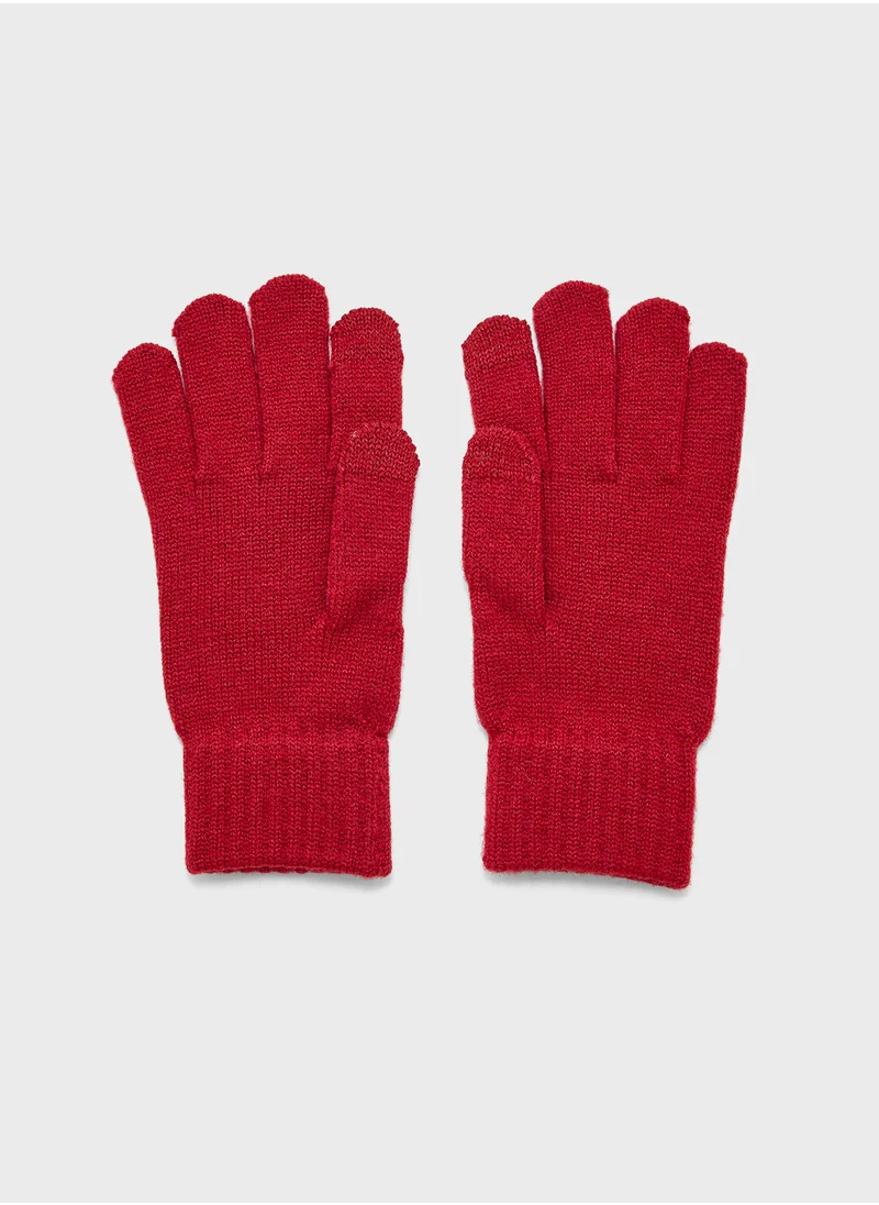 ايلا Knitted  Patterned Winter Glove