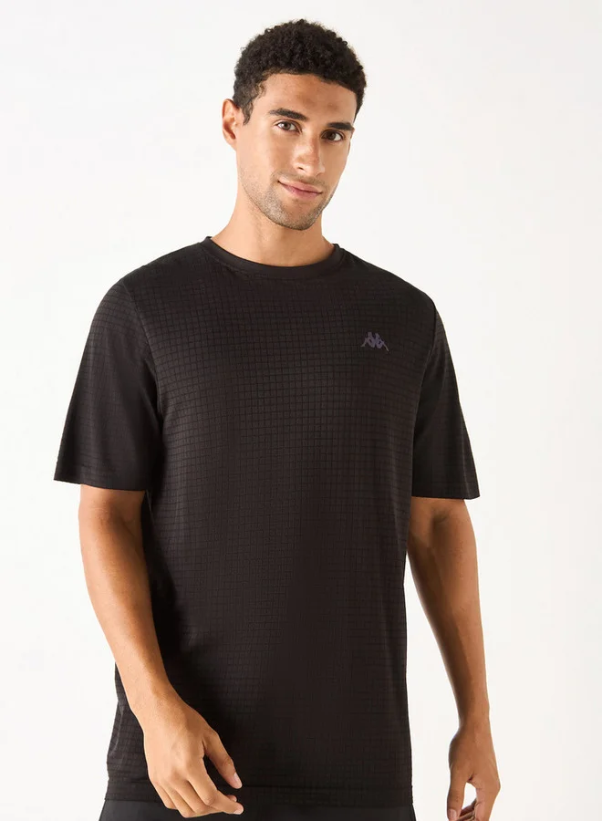 كابا تيشيرت بارز الملمس بأكمام قصيرة من كابا