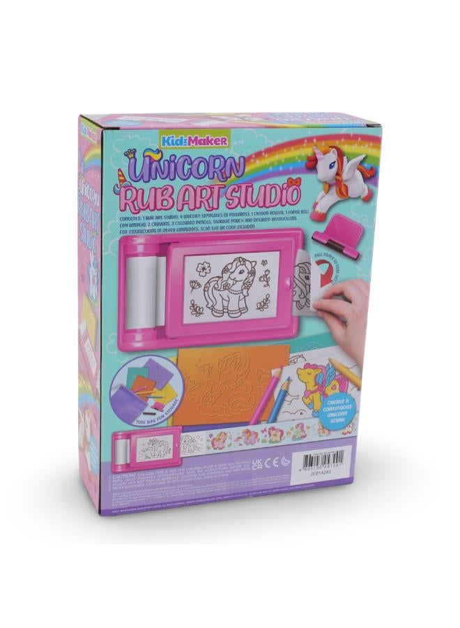 4M مجموعة أدوات الحرف اليدوية الإبداعية من 4M Unicorn Rub Art Studio - Image 2