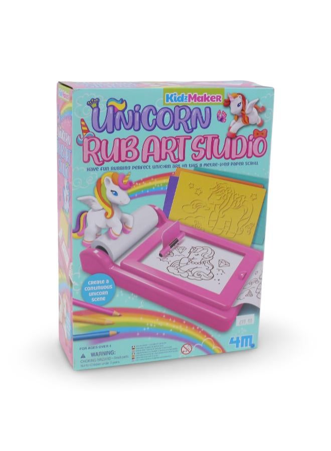 4M مجموعة أدوات الحرف اليدوية الإبداعية من 4M Unicorn Rub Art Studio - Image 1