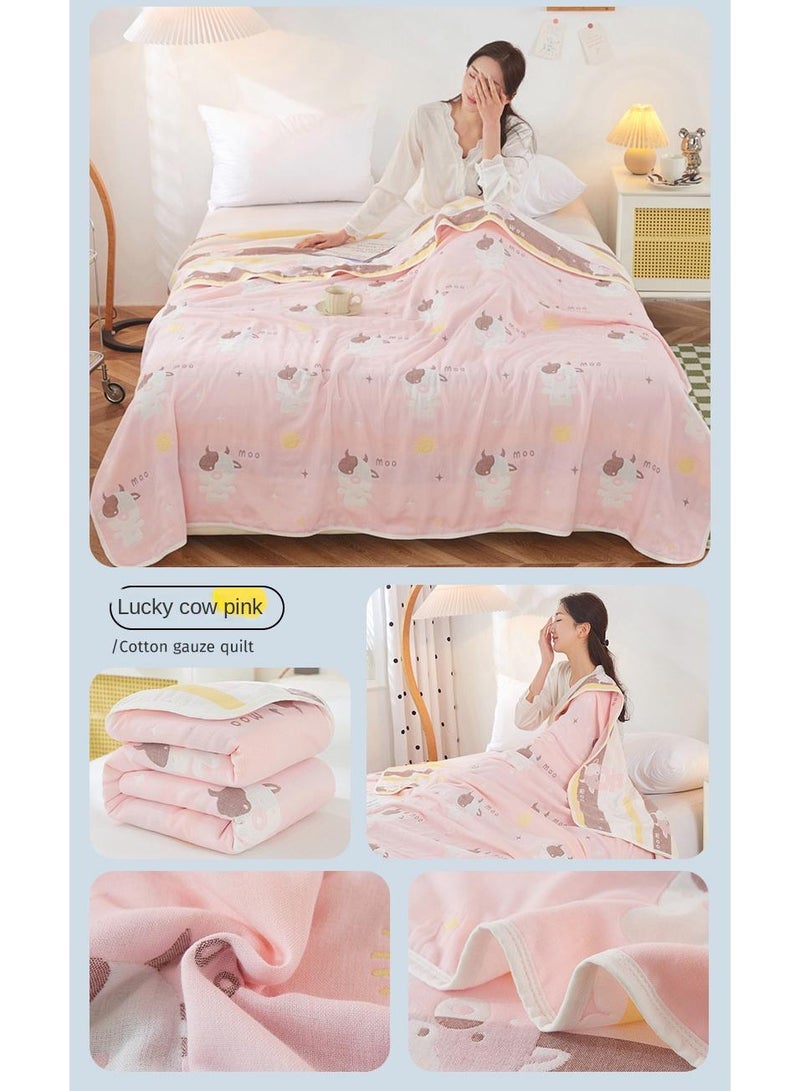 Y&D 150*200cm Six Layer Absorbent Cotton Towel Summer Cool Blanket  - Image 4