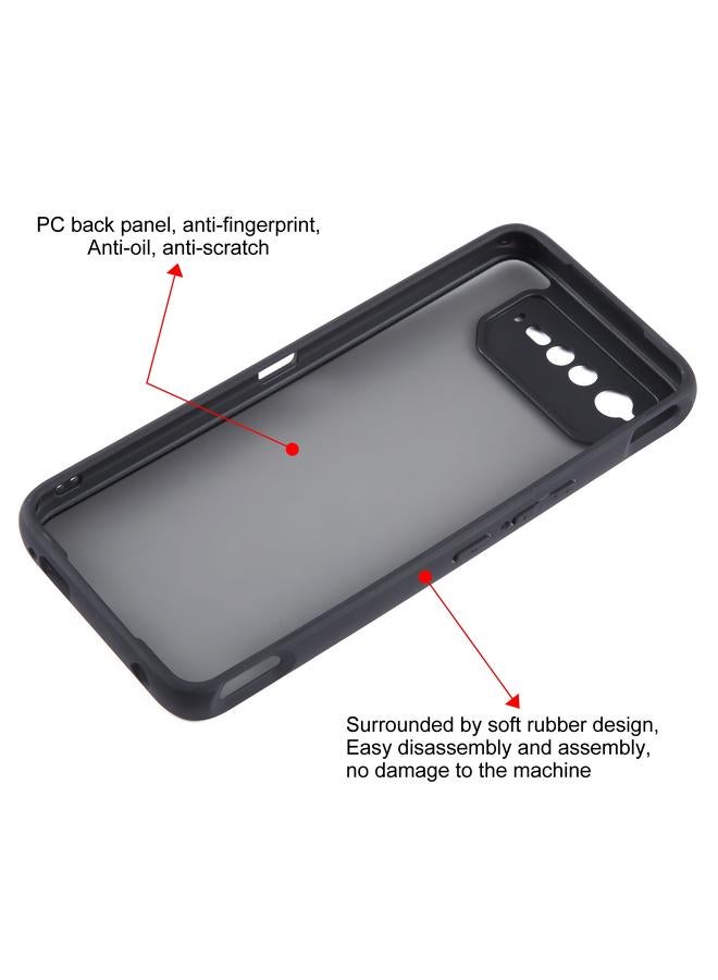 S-TOP Case For Asus ROG Phone 6 Fine Pore Matte Black TPU + PC Phone Case - Image 4