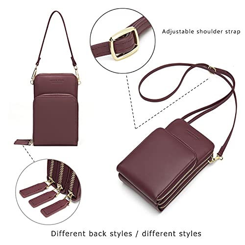 My Friday myfriday Small Crossbody Cell Phone Bag for Women, Mini Over Shoulder Handbag Purse with Credit Card Slots - Image 5