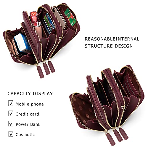 My Friday myfriday Small Crossbody Cell Phone Bag for Women, Mini Over Shoulder Handbag Purse with Credit Card Slots - Image 4