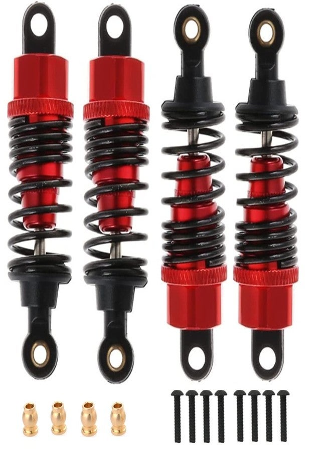 UURCSKY RC Car Shock Absorber, Aluminum 68mm Shock Absorber Oil Adjustable Damper For 1/10 Drift RC Car Hpi Hsp Losi Axial Tamiya RedcatType Axial SCX10 TRX4 D90 HSP HPI upgraded part(Red) - Image 1