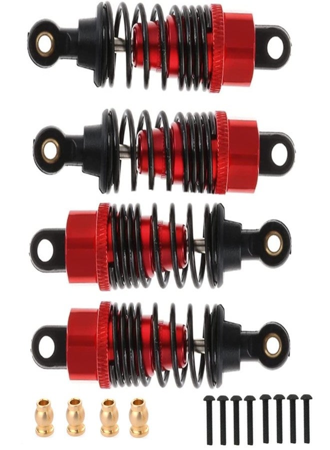 UURCSKY RC Car Shock Absorber, Aluminum 68mm Shock Absorber Oil Adjustable Damper For 1/10 Drift RC Car Hpi Hsp Losi Axial Tamiya RedcatType Axial SCX10 TRX4 D90 HSP HPI upgraded part(Red) - Image 3