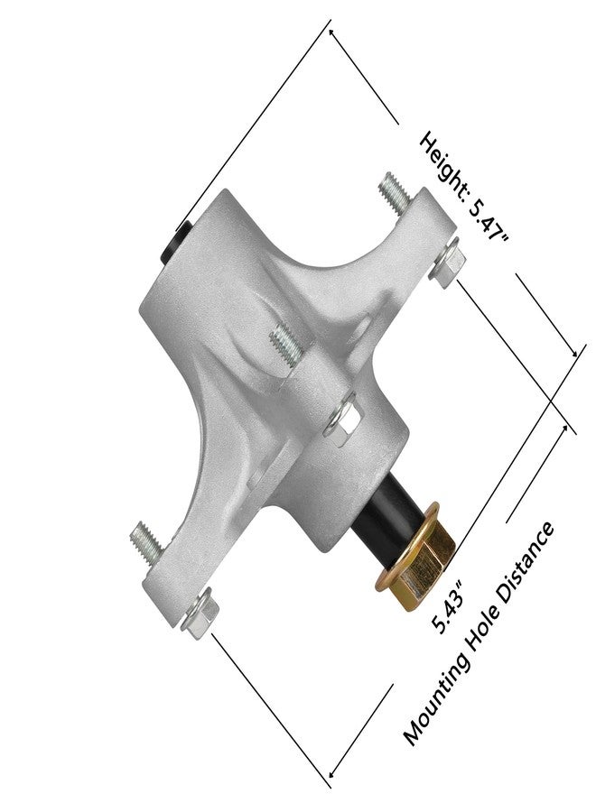 Fourtry 117-7439 Spindle Fit for Toro Time Cutter Mower - Spindle Assembly Fit for Toro TimeCutter 42" 50" 5000 5060 4225 4235 4250 and Exmark Quest 50" Deck Lawn Mower, Replace 117-7268 117-7267 - Image 2