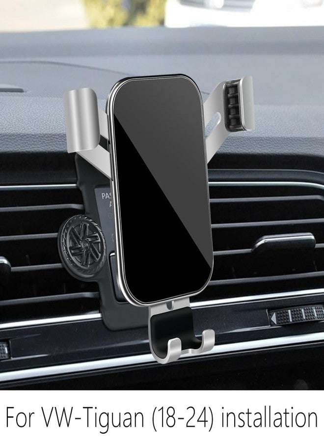 musttrue LUNQIN Car Phone Holder for Volkswagen Tiguan 2018 2019 2020 2021 2022 2023 2024 VW Auto Interior Accessories Best Cell Phones Mount Cellphone Mobile Cradle Charging Navigation Bracket Air Vent Stand - Image 2