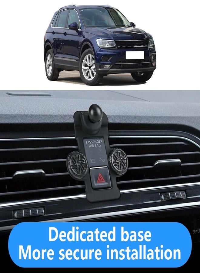 musttrue LUNQIN Car Phone Holder for Volkswagen Tiguan 2018 2019 2020 2021 2022 2023 2024 VW Auto Interior Accessories Best Cell Phones Mount Cellphone Mobile Cradle Charging Navigation Bracket Air Vent Stand - Image 4