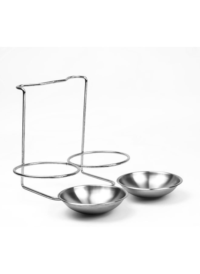 Stainless Steel Vertical Saving Soup Ladles Holders Double Spoon Stand Rack Cooking Utensils Stand Spoon Rest For Stove Top Spoon Ladle Holder - pzsku/Z11C85BE9A5BB34E908ADZ/45/_/1721930944/2c9dca37-b33b-4aed-a5f8-a0390ca07a50