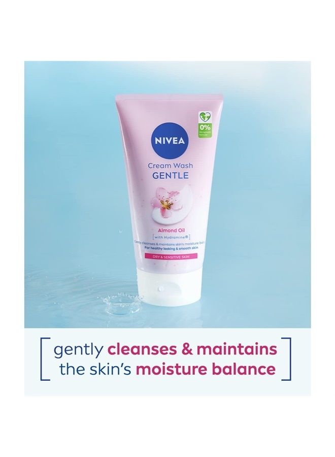 Nivea غسول كريمي منظف لطيف من نيفيا ديلي إسينشالز للبشرة الجافة والحساسة (150 مل) من نيفيا - Image 1