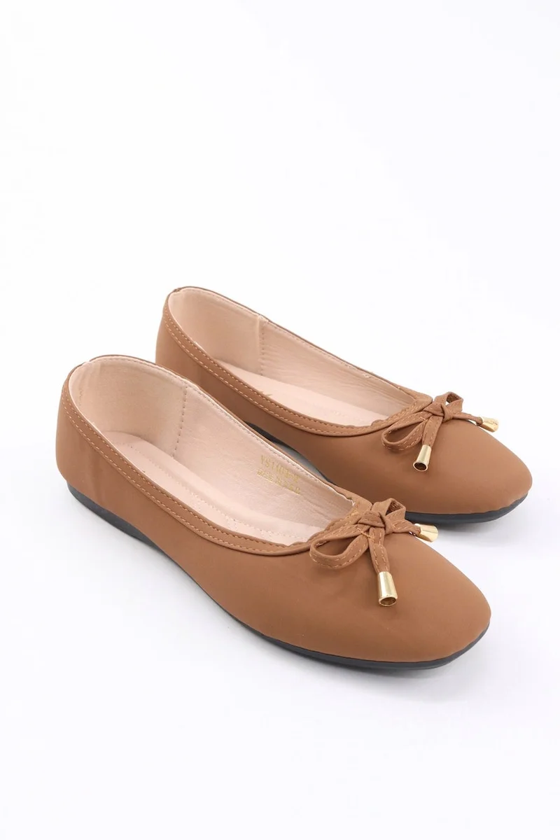 Viny VINY Women's Cushioned Ballet Flats – Comfortable Slip-On Ballerina Shoes, Lightweight Casual Flat Shoes, Soft Walking & Office Footwear for Everyday Wear