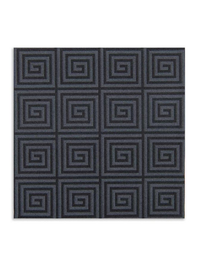 Restaurantware Luxenap 15.75 Inch Disposable Napkins, 600 Soft Linen Like Napkins - Absorbent, Air Laid, Black With Greco Pattern Paper Cloth Like Napkins, Pre-folded, For Dinner Party Guests  - Image 1